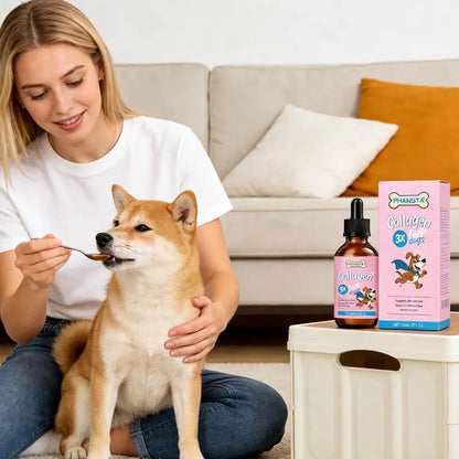 1/2/3/5pcs Dog Collagen Drops Gentle Formula for Coat & Skin Care Main Dietary Supplement Dog Cleaning Supplies Pet Care