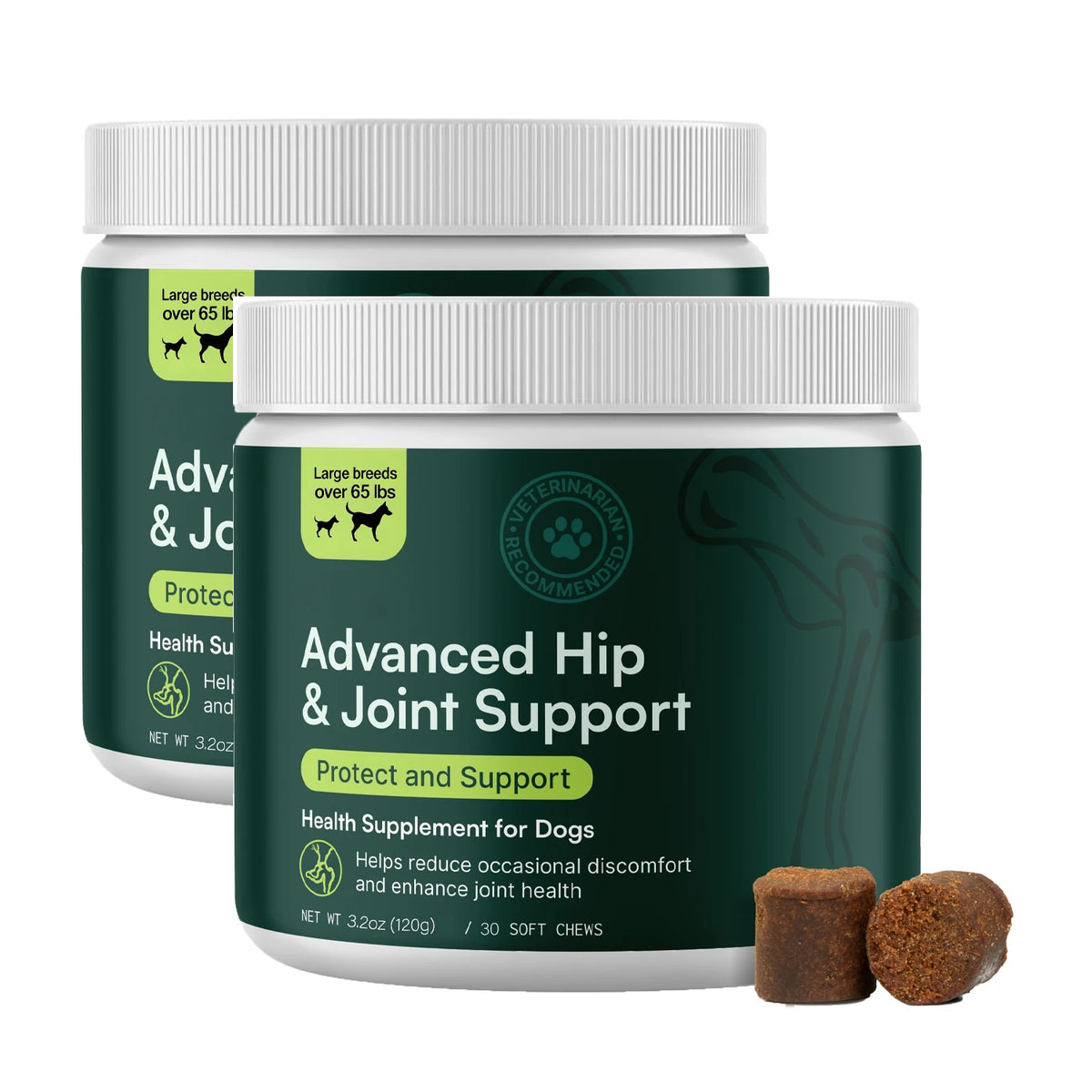Advanced Dog Hip and Joint Supplement for Small & Medium Breeds Dog - Glucosamine Chondroitin, Omega 3 MSM Green Lipped Mussel