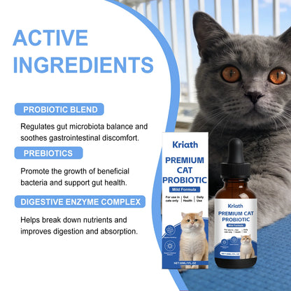 Kriath Probiotic Drops for Cats — 30 ml