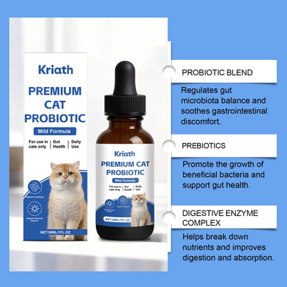 Kriath Probiotic Drops for Cats — 30 ml