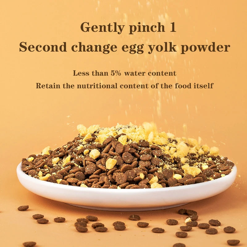 Pet Freeze-dried Quail Egg Yolk Cat Dog Hair Supplemented Lecithin Lysine Quail Egg Yolk Whole