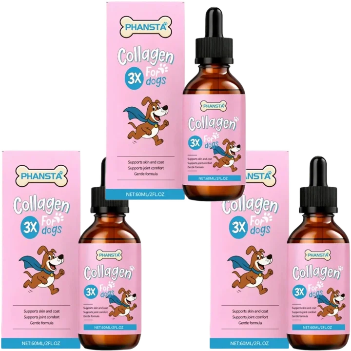 1/2/3/5pcs Dog Collagen Drops Gentle Formula for Coat & Skin Care Main Dietary Supplement Dog Cleaning Supplies Pet Care