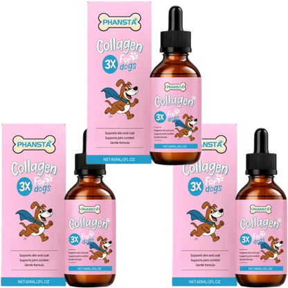 1/2/3/5pcs Dog Collagen Drops Gentle Formula for Coat & Skin Care Main Dietary Supplement Dog Cleaning Supplies Pet Care