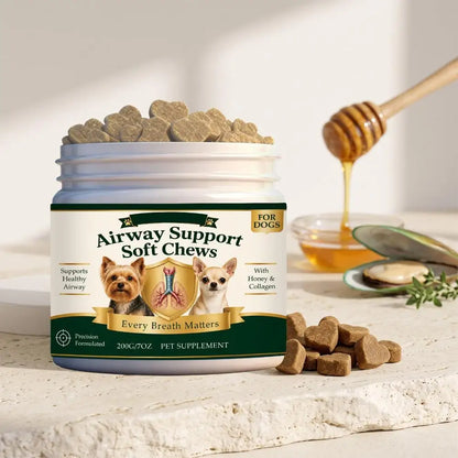Dogs Airway Support Soft Chews Heart Wellness Vital Energy Support Maintain Healthy Hair Radiance Daily Nutrients Supplement