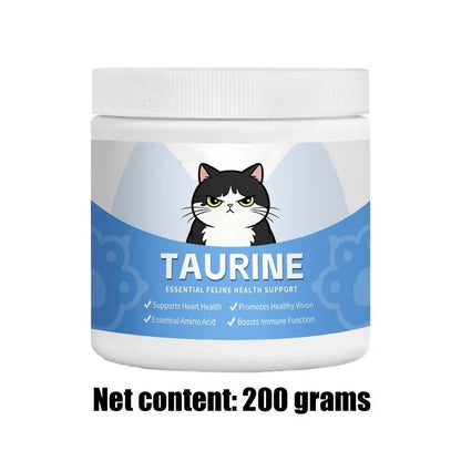 Pet Taurine Powder Maintain Normal Heart Function Protect Visual Function Multivitamin Gentle Formula Cat Nutritional Supplement