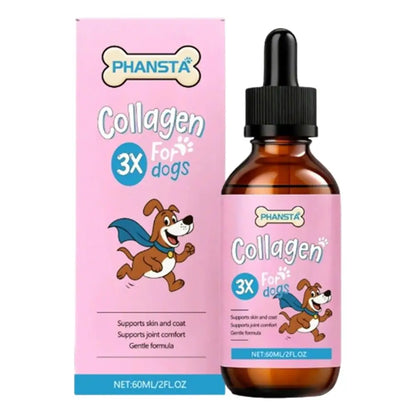 1/2/3/5pcs Dog Collagen Drops Gentle Formula for Coat & Skin Care Main Dietary Supplement Dog Cleaning Supplies Pet Care