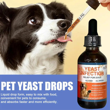 60ML Dog Pet Drops Yeast Gentle Care Supplement To Maintain Healthy Coat and Skin for Dogs Herbal Drops PET CARE