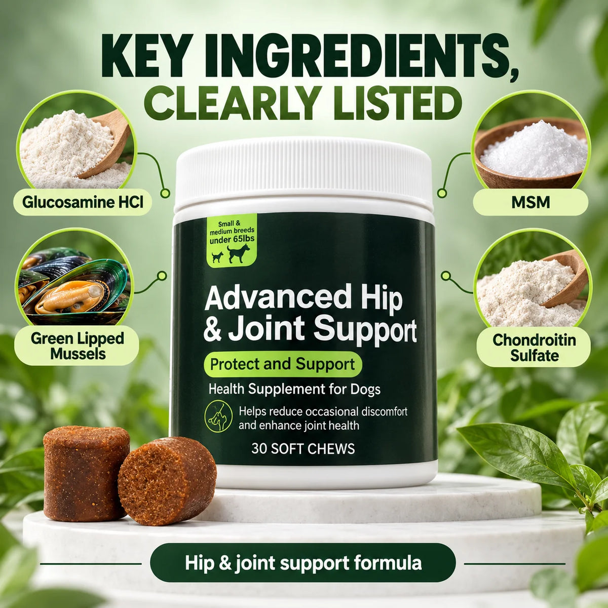 Hip & Joint Soft Chews for Dogs