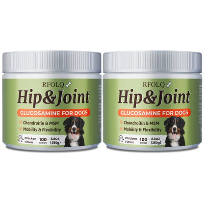 Hip & Joint Chews - Reduce Discomfort, Enhance Joint Flexibility, Maintain Bone and Joint Health, Promotes Healthy Skin and Coat