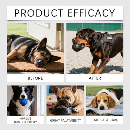200g Premium Dog Joint Support Chews Fast-Acting Mobility Aid For Senior & Active Dogs Reduce Stiffness Improve Comfort