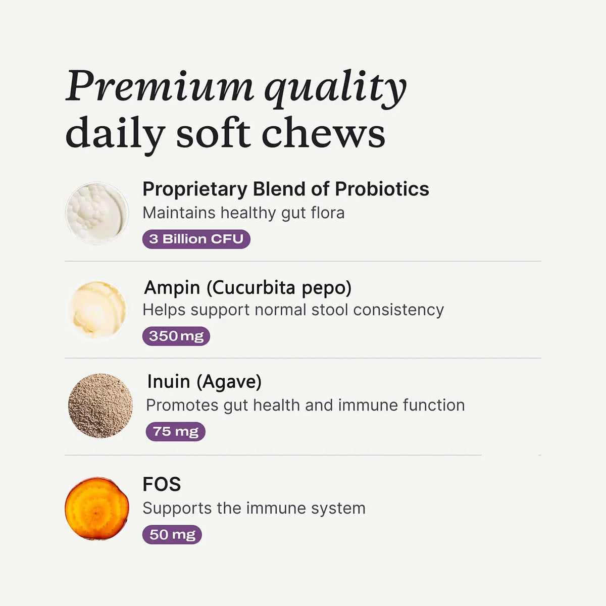 Probiotic Chews for Dogs - Probiotics for Gut Health, Occasional Diarrhea, Digestive Health & Seasonal Allergies, Beef Flavor